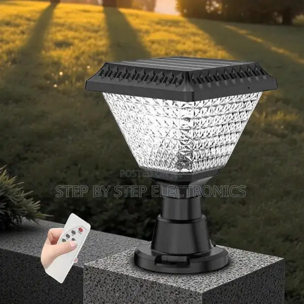 Dusk to Dawn Solar Main Gate Pillar Light High Capacity RGB Led Lamp