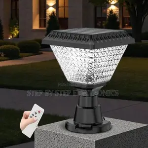 Solar Gate Pillar Lamp Dusk to Dawn RGB Led Premium Outdoor Lighting