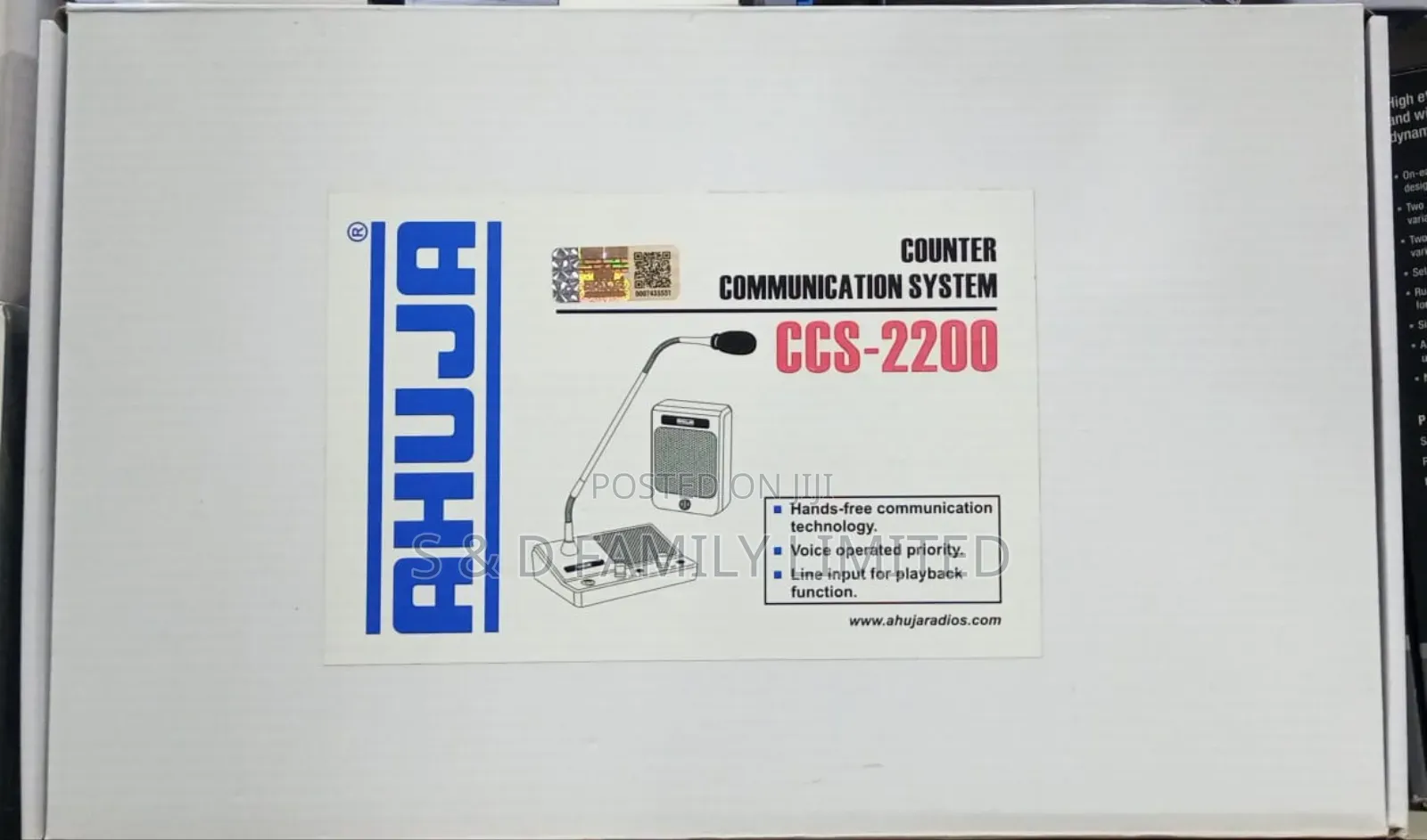 Ahuja CCS-2200 Counter Communication System Microphone