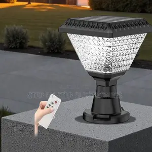 Solar Main Gate Pillar Light Dusk to Dawn RGB Led Rustproof Outdoor