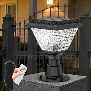 Dusk to Dawn Solar Garden Pillar Light RGB Led Smooth Beam Outdoor