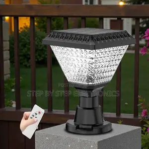 Dusk to Dawn Solar Pillar Lamp RGB Led Enhanced Glow Outdoor Use
