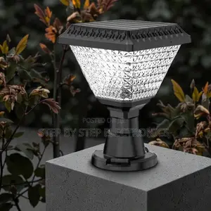 Dusk to Dawn Solar Pillar Light RGB Led High Intensity Outdoor Lamp