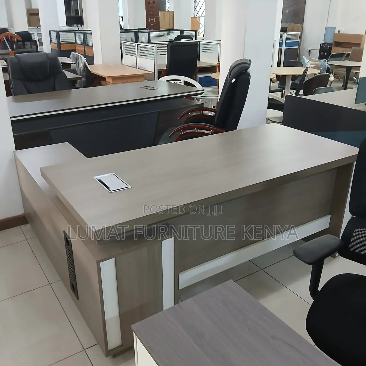 Furnitured Ergonomic Office Desk
