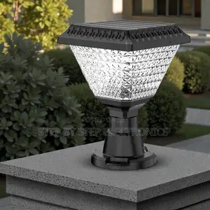 Solar Gate Pillar Lamp Wide Angle RGB Led Dusk to Dawn Waterproof