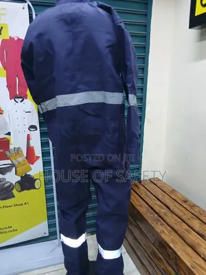 High Risk Environmental Navy Blue Reflective Overall