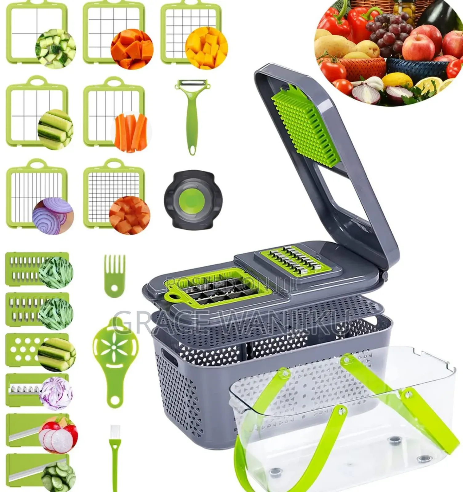 *22pc Veggie Cutter Slicer