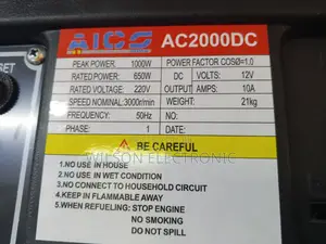 Aico Petrol Generator. 1kva