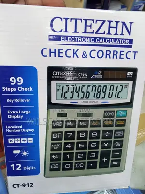 Citezhn Check and Correct Calculator. 12 Digits