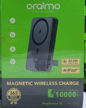 Oraimo Magpower 15 Opb-7102w 10000mah Magnetic Wireless and Wired