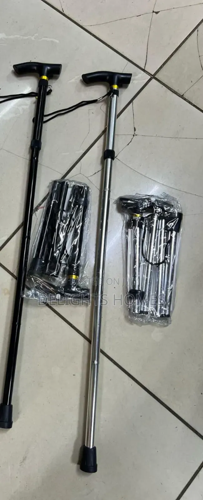 Adjustable /Foldable Metallic Walking Sticks_yu