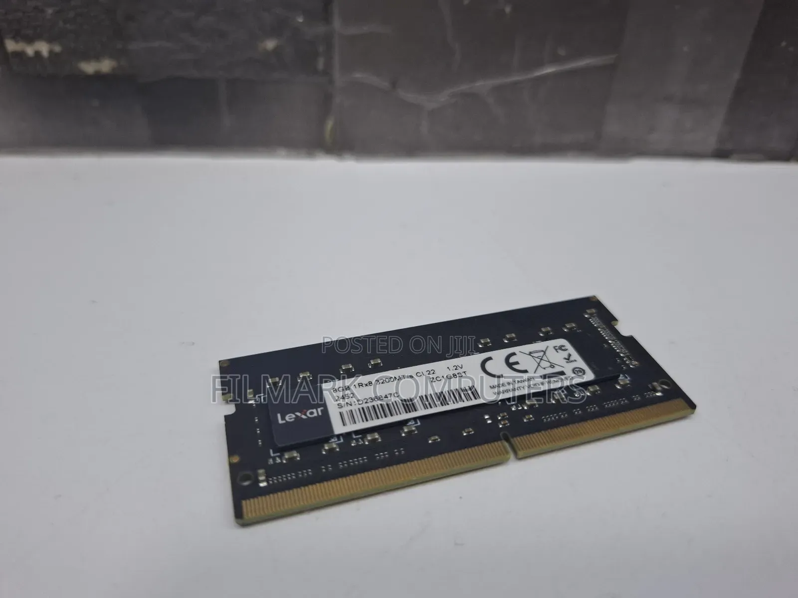 Lexar 8gb 1rx8 3200mt/S Cl22 1.2v Ram/Memory For Laptop