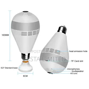 360 Degree Light Bulb Nanny Camera