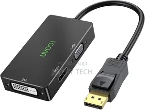 Displayport to Hdmi Dvi Vga Adapter, Multi-Function Dp 3 in 1 Connecto