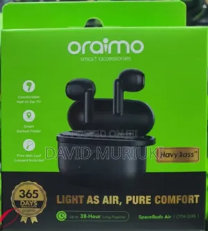 Oraimo Spacebuds Air Otw-324s *38 Hours* Smart Finder