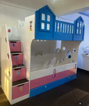 Cute Double Decker Bed Design With Stairs for Sale