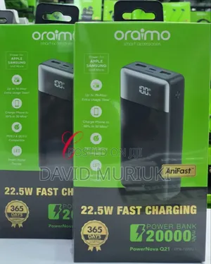 Oraimo Powernova Q21 Opb-7200q *22.5w 20,000mah*