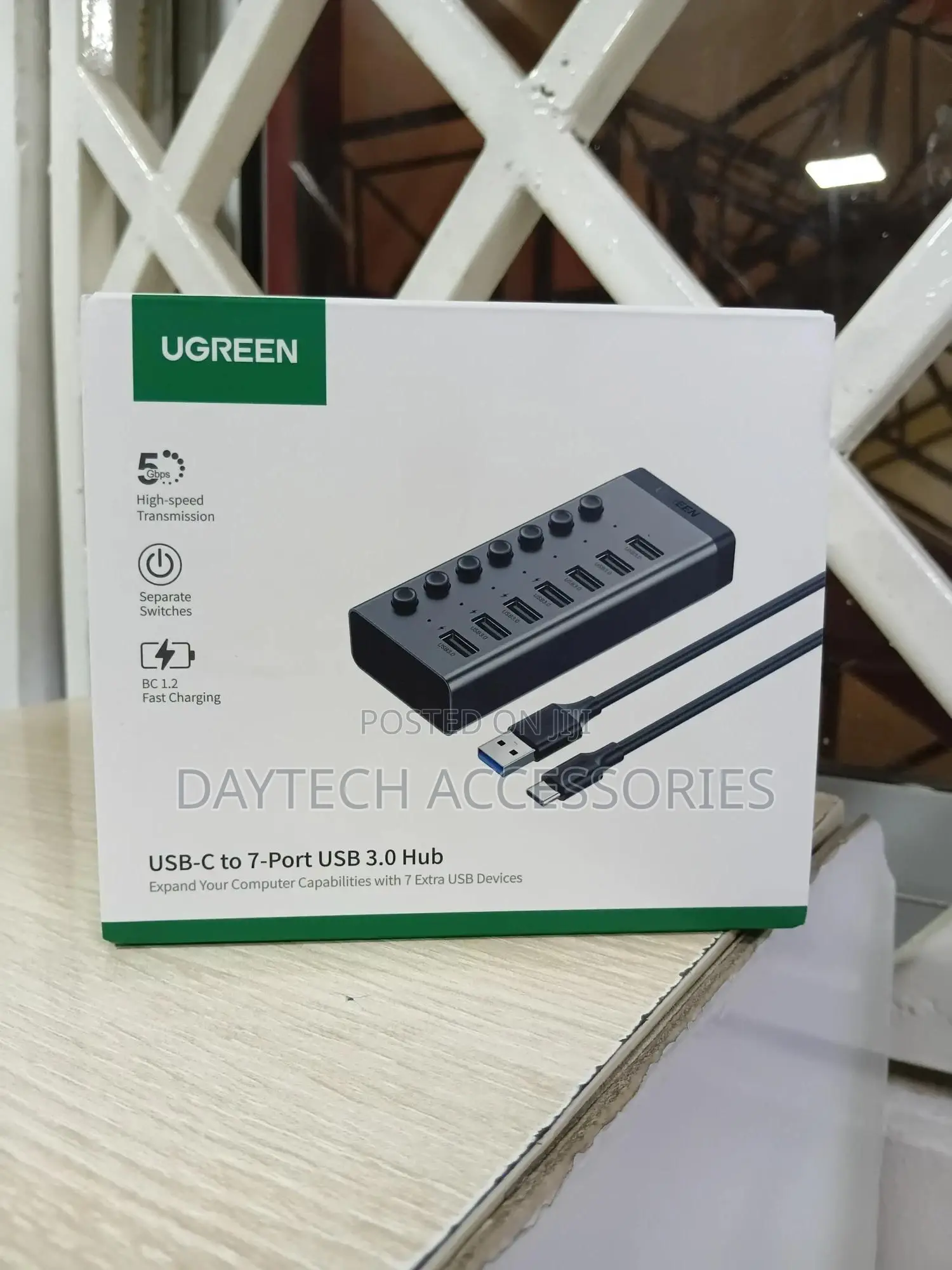 Ugreen 7-Port Powered Usb 3.0 Hub – Cm481 / Ug-90306