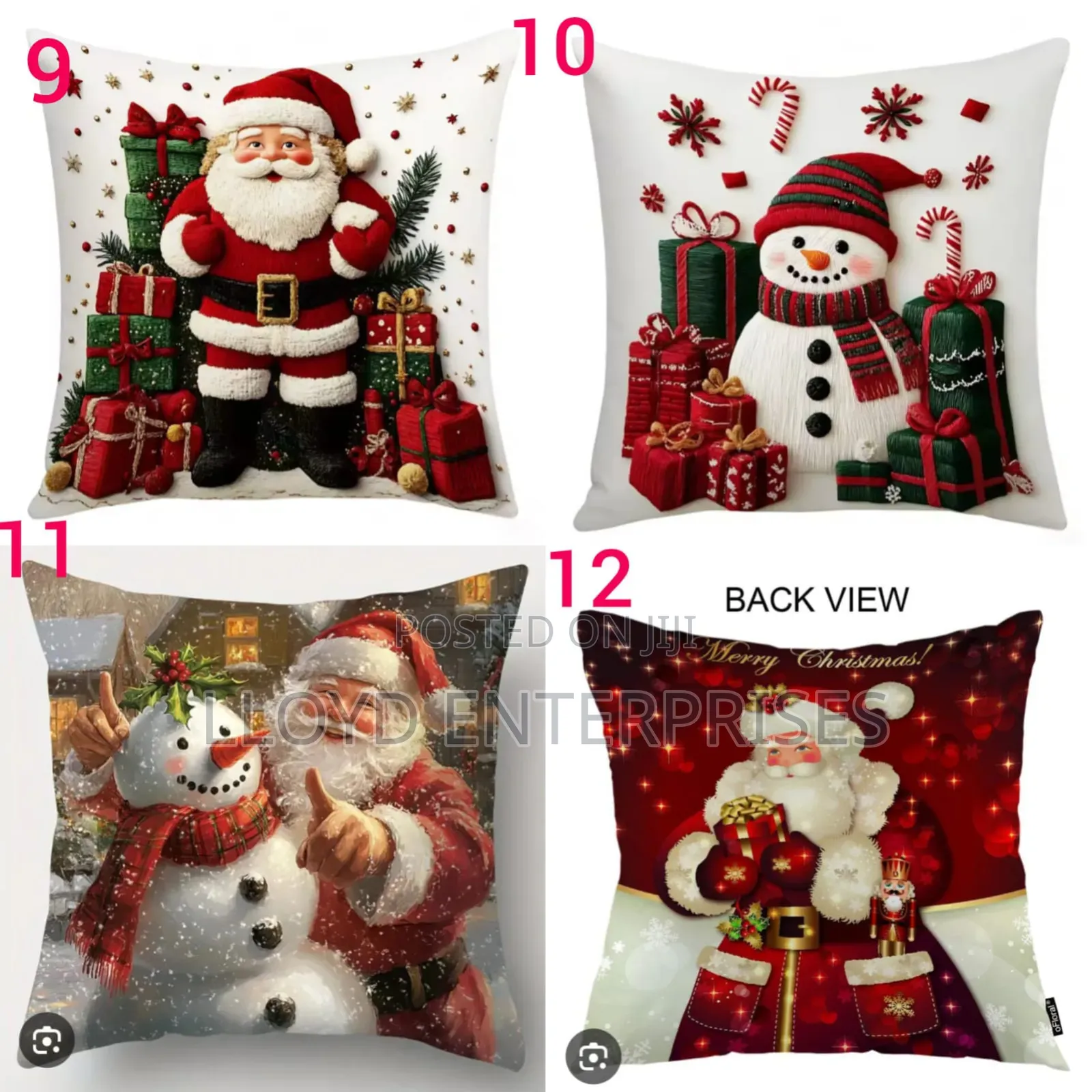 Christas Pillow Covers-Pair