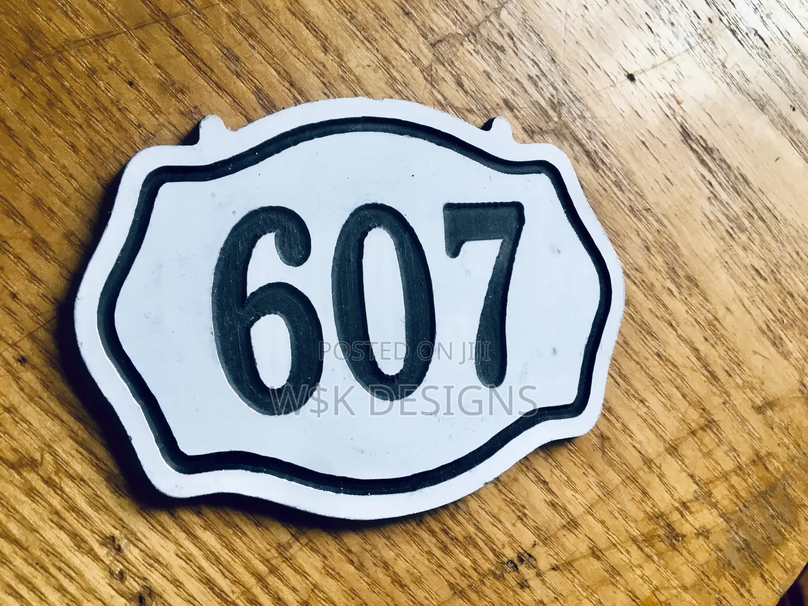 White Door Plates, Door Tags