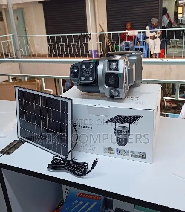 V380 Dual Lens 4g Solar Camera 6mp Battery Powered