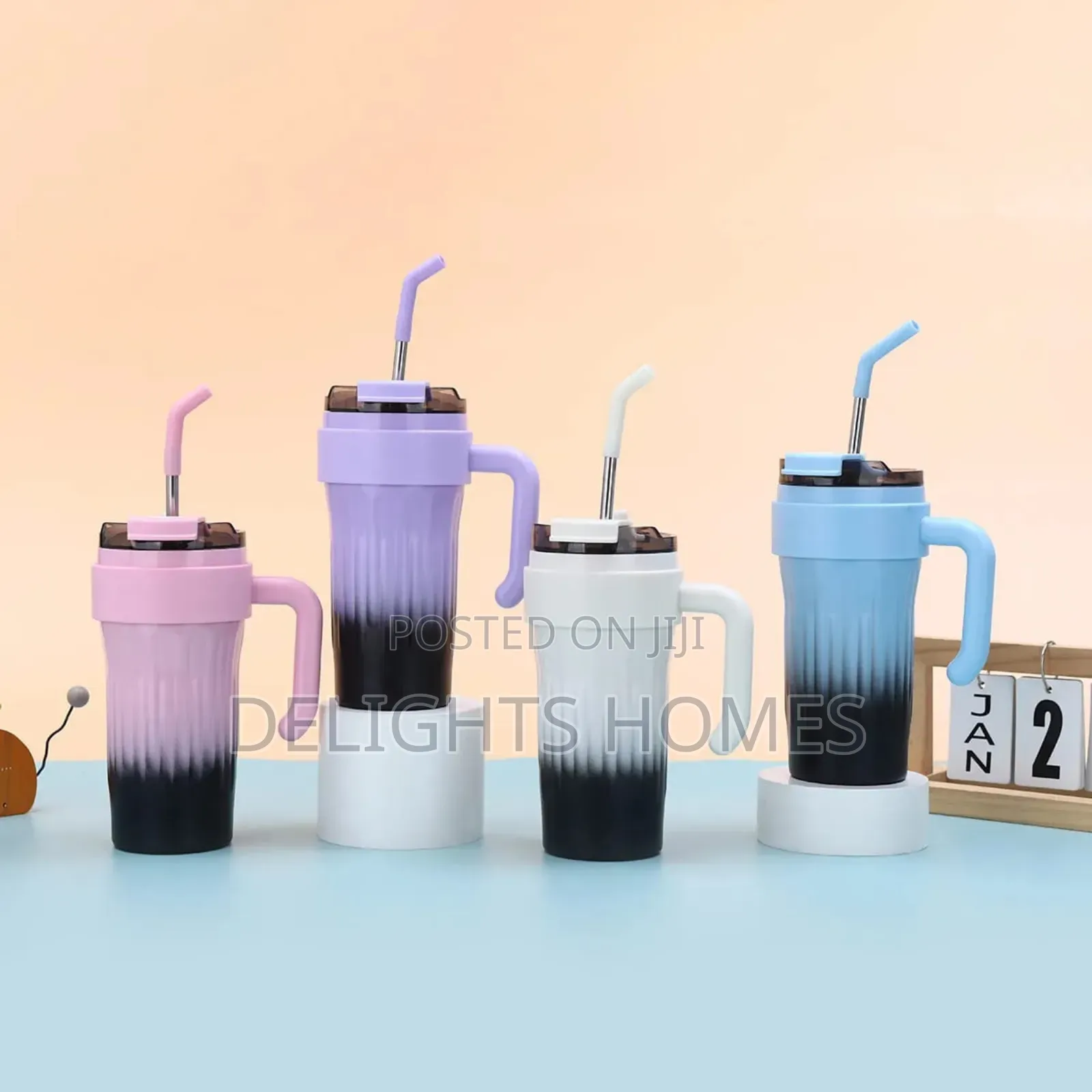 2-Colour Flask With a Straw_haw