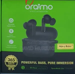Oraimo Spacebuds Lite Otw-324 Up to 40hrs Long Playtime Earbuds