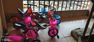 Tricycle Multicolored For Kids(Available In Pink,Blue,Red)