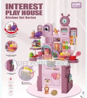 56 Pcs Interest Play House Kitchen Set With Light And Sound