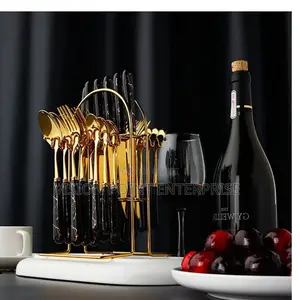 Golden Cutlery Sets 
24 PCS