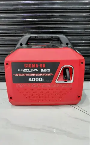 Cigma Uk 3.6kw/4kva 4000i Petrol Silent Inverter Generator (Keystart)
