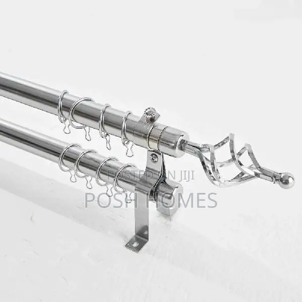 Curated Silver Curtain Rods