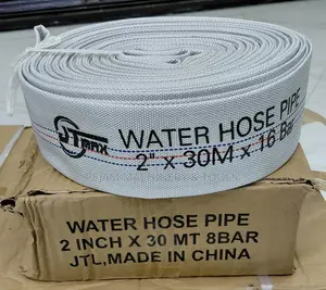 Water Hose Canvas Delivery Pipe 2" by 30m 16bar