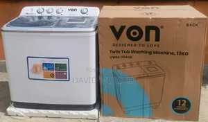Von 13kgs Twin Tub Washing Machine -White