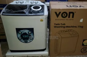 Von 11kgs Twin Tub Washing Machine -White