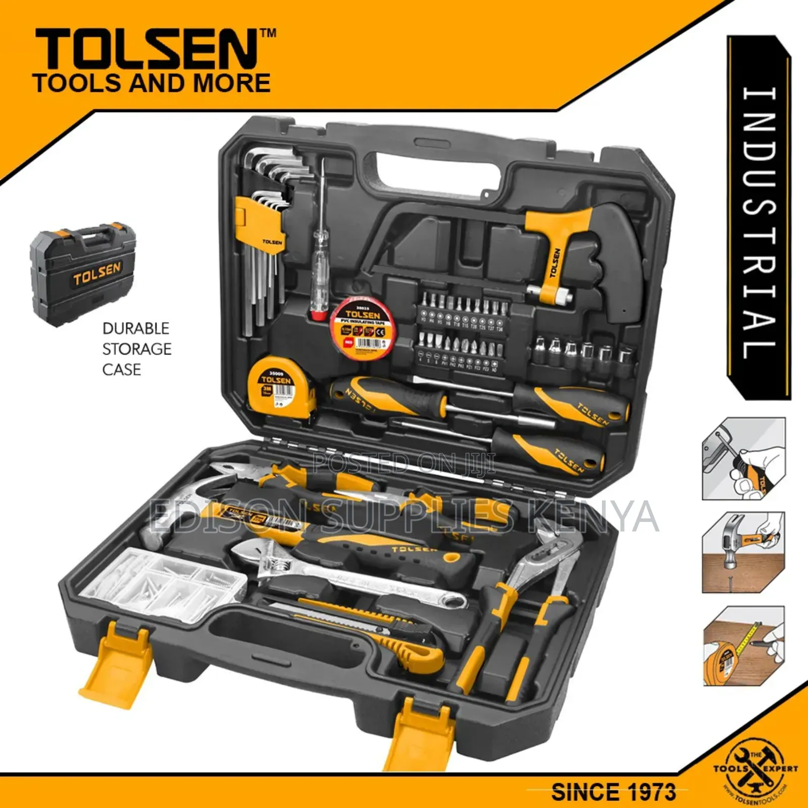 Tolsen 119pcs Tool Set Household Tools Set General