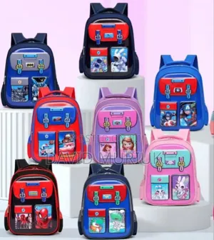 Kids Cartoon Bag 
Waterproof 
With Multiple Pockets