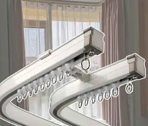 Bay-Window Bendable Curtain Rails
