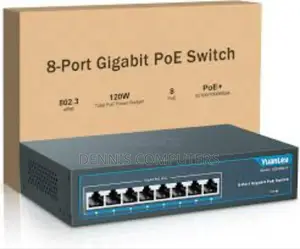 1000mbps 120w Power 8 Port Gigabit Fibre Switch