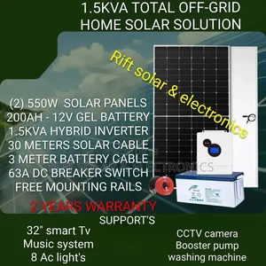 1.5kva Off-Grid Home Solar Package