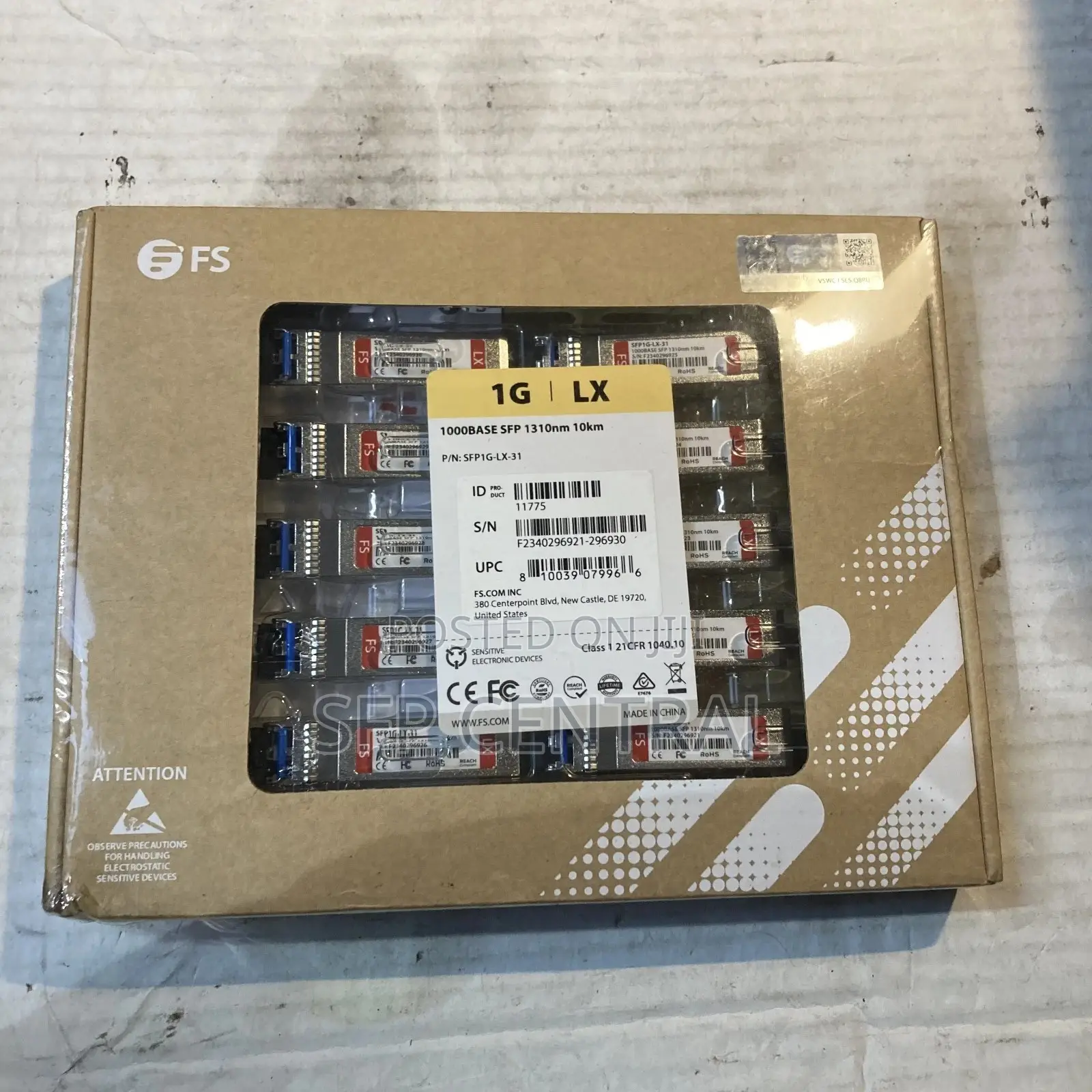 Fs Sfp1g-Lx-31 1000/Base Sf 1310nm 10km Transceiver Modules