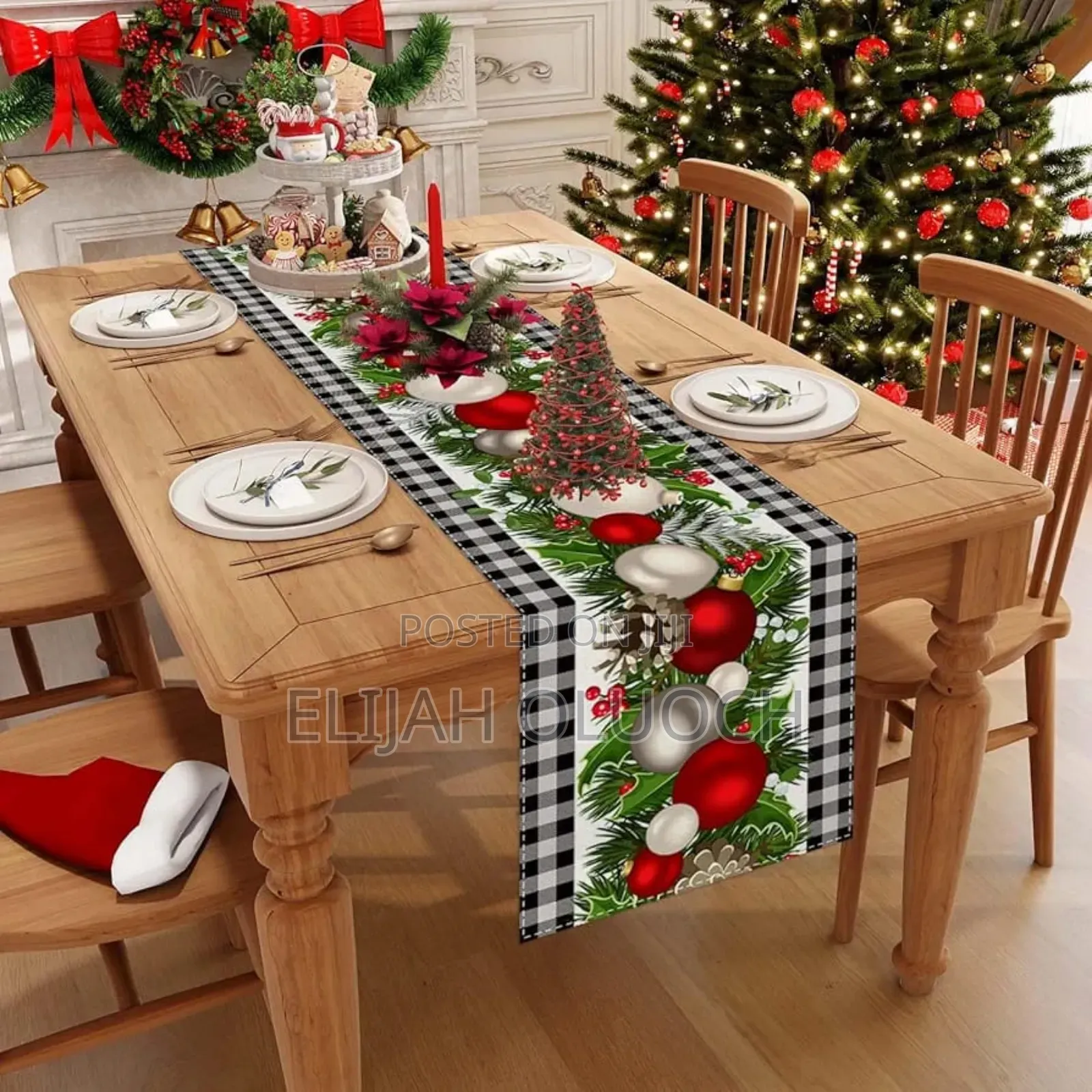 Christmas Themed Table Runner