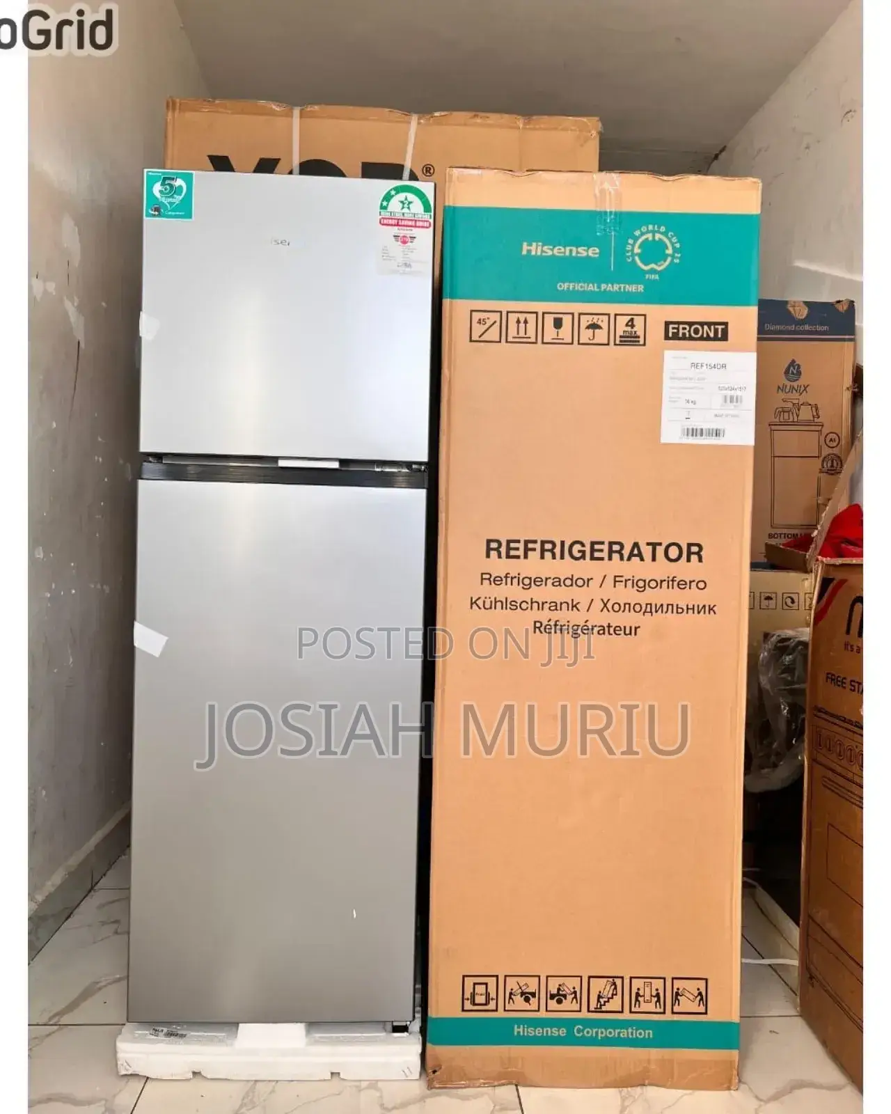 154l Hisense Double Door Refrigerator