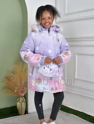 Soft Thick Plush Jackets With a Pouch 3-12yrs
