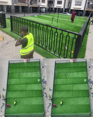 Artificial Green Grass Carpets in Pitch Setting