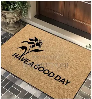 50*80cm Natural Color Doormat With a Non-Slip Rubber Backing.