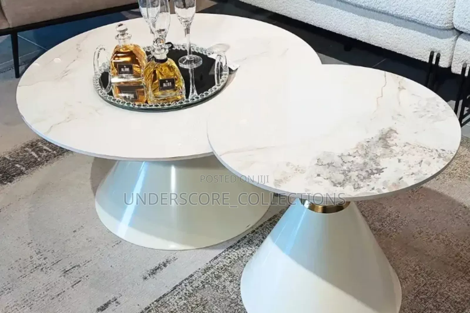 White Base 2 in 1 Coffee Table