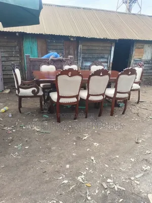 Royal Solid 8-Seater Antique Customized Dinning Table Set