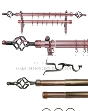 2 Meters Double Curtain Rails