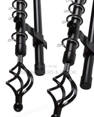 Mate Black Curtain Rods